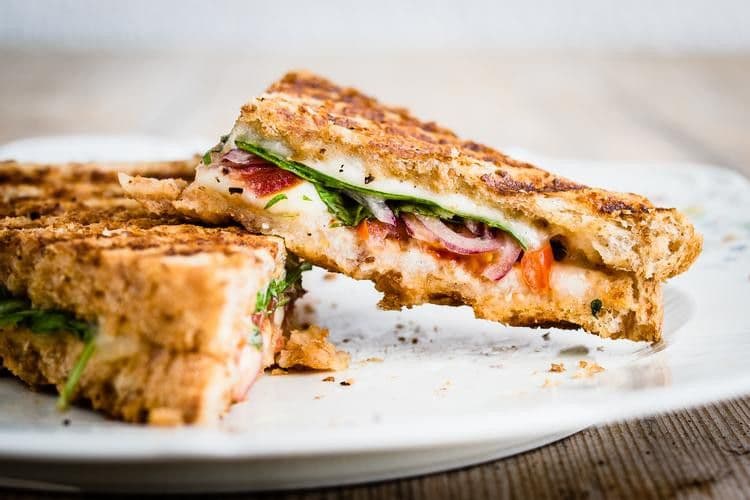 Classic Tomato Basil & Mozzarella Sandwich