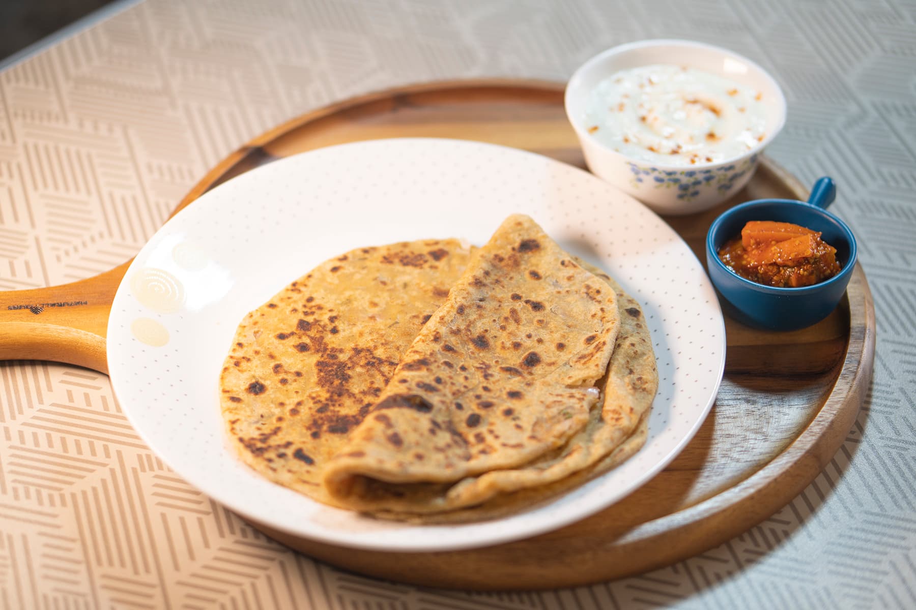 High Protein Sattu Paratha