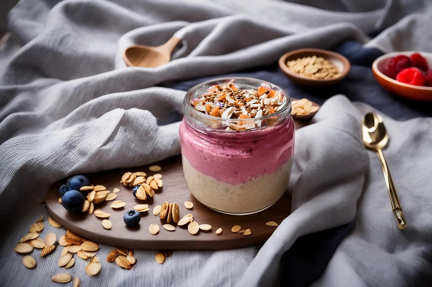 Strawberry Milk Yogurt Oats