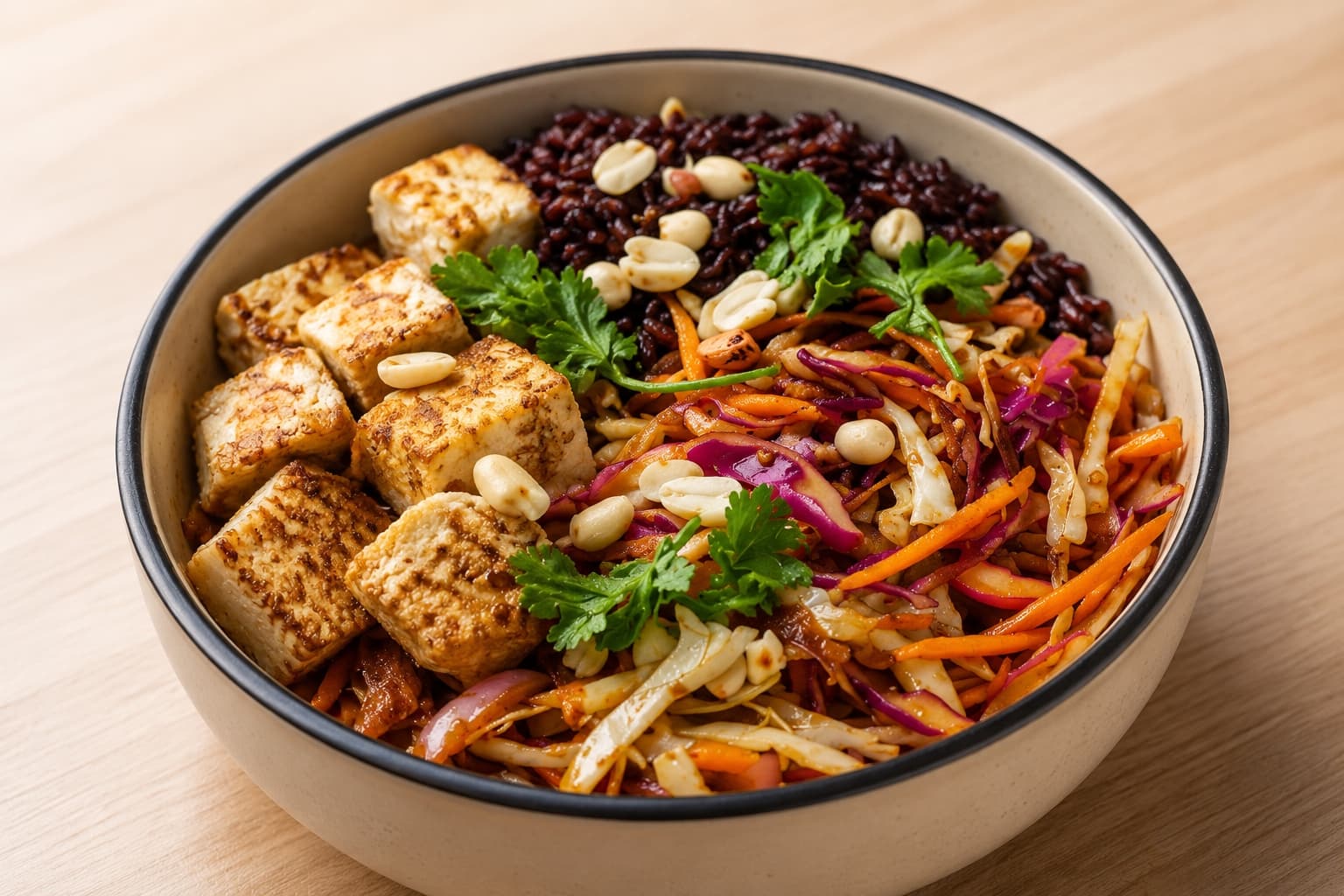 Veg Asian Black Rice Bowl